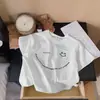 Camisetas de Manga Corta de Verano para Niños y Niñas, Tops Modernos con Estampado de Letras, Dibujos Animados y Rayas para Bebés