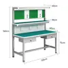 Mesa de Trabajo Taller Antiestática de Fábrica con Mesa de Inspección con Luz Mesa de Ensamblaje y Empaque Mesa de Operación de Laboratorio Mesa de Reparación de Teléfonos Móviles
