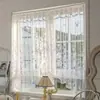 O novo tecido de cortina transparente bordado com renda francesa exclusivo e transfronteiriço do Wulin Mengzhu é translúcido e permite visibilidade.