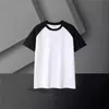 Nova Camiseta Tendência Verão Retrô Estilo Americano Marca Patchwork Color-Blocking Manga Curta Raglan Meia-Manga Masculina 2025