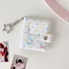 Hisocute Estilo Dulce y Fresco Hueco Forma de Corazón Mini Álbum de Fotos Álbum de Almacenamiento de Fotos de Ídolos Llavero Colgante Lindo Venta al por Mayor