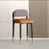 Nueva silla de comedor acolchada suave apilable de estilo lujoso para uso doméstico, silla con respaldo para dormitorio, taburete pequeño simple, silla de maquillaje