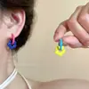 Pendientes de Flor de Dopamina Coloridos para Mujer 2025 Nuevos Pendientes Exquisitos de Gama Alta para Primavera y Verano Accesorios Versátiles para Orejas