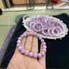 Pulseira de Kunzita Natural Pulseira de Kunzita Lavanda Cristal Roxo Joia da Moda Atacado