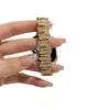 Adecuado para Apple Iwatch56789S10 Correa de Muñeca para Reloj Correa de Apple Watch Correa de Metal con Diamantes Asimétricos