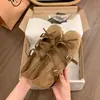Sapatos de Ballet Aumentando Altura Interna 5cm Estilo Mori Retrô Francês Verão 2026 Sapatos Femininos Boca Rasa Sapatos de Salto Único Sapatos Mary Jane Novo Estilo