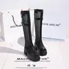 Botas Altas de Malla Negra para Mujer Nuevo Estilo Primavera y Verano 2026 Malla Transpirable Botas Altas Estilo Británico Adelgazantes Botas de Jinete