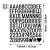 Pegatinas de Letras de 1 pulgada Pegatinas Artísticas de Vinilo Manualidades DIY Pegatinas de Letras para Cocina