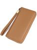 Cartera Marute Bolso de Mano Largo de Cuero Genuino para Hombre Cartera de Sensación de Alta Gama Clutch Cartera de Cuero Vacuno Clutch con Cremallera