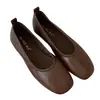 Zapatos Mary Jane planos de estilo suave para mujer, nuevo modelo de verano 2026, cómodos para los pies, adecuados para combinar con faldas, zapatos de ballet negros