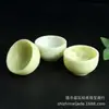 Taza de Té de Piedra Medicinal Natural del Tíbet, Taza de Agua de Jade para el Cuidado de la Salud de Seraphinite Jade, Cuenco Pequeño, Más Vendido en Transmisión en Vivo, En Stock