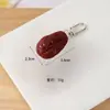 Colgante Llavero de Maíz de Ajo Simulado Pimienta Edamame Nuez Dátil Rojo Semilla de Loto Camarón Naranja Colgante de Bolsa