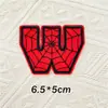 5cmQ Teia de Aranha Gorducha Letra Número Patch de Bordado Autoadesivo Patch Decorativo para Bordado DIY em Diário/Computador Patch de Tecido