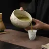 Tigela Gradiente Sakura Matcha, Suporte para Batedor de Matcha, Ferramentas para Matcha, Tigela de Chá Cerâmica com Bico, Base para Pincel de Matcha, Acessórios para Cerimônia do Chá