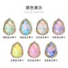 Borde de Gota de Agua Hebilla de Cristal Moca de Proteínas Vidrio Diamante de Cristal DIY Ropa Vestido de Novia Materiales Hechos a Mano Mayoreo