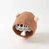 Toucas para Bebê para Outono e Inverno, Toucas de Tricô Super Fofas e Engraçadas para Meses Pequenos, Toucas de Lã para Bebês com Proteção para Orelhas
