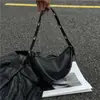 Bolso de Cadena Artístico Estilo Coreano Casual y Estético 2025 Nuevo de Gran Capacidad Cadena Bolso Tote Cruzado Debajo del Brazo Forma de Bollo para Mujeres