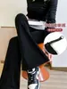 Pantalones acampanados de tiburón para maternidad talla grande, estilo primavera y otoño, cintura alta elástica, soporte para el vientre, ajustados, fluidos, pantalones largos acampanados deportivos para maternidad