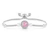 Pulsera Redonda de Princesa con Corte de Fuegos Artificiales de Piedras Preciosas de Colores, Hot-Selling en TikTok, Diamante de Alto Carbono Súper Brillante Color Fuego, Transmisión en Vivo Transfronteriza, Dropshipping de una Pieza