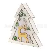 Artesanía de Lámpara de Alambre de Cobre Marco Navideño de Madera Iluminación de Alambre de Cobre Estilismo de Lámpara de Alambre de Cobre Decoración Navideña para Colgar en la Pared