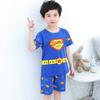 Pijamas de verano para niñas, pantalones cortos de manga corta para niños, finos, con dibujos animados, bonitos, para niñas de talla mediana y grande, para el hogar