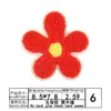 Patches Bordados para Revenda em Estoque, Insígnias Bordadas, Bordado em Toalha, Flores Pequenas de Cinco Pétalas, Flores Pequenas Sete Cores, Patches Decorativos para Roupas