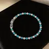 Pulseira de Zircônia em Formato de Losango, Estilo Fresco de Verão, Pulseira Exquisita, Alto Padrão, Luxo Leve, Moda de Nicho, Joia para o Dia a Dia para Mulheres