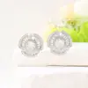Nuevos Pendientes de Lujo Accesibles 2025 con Circonita Micro-pavimentada y Gipsófila para Mujer Estilo Japonés y Coreano Ins Pendientes de Moda de Alta Gama
