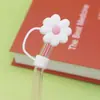 Nuevo tapón de tapa de pajita a prueba de polvo de gran diámetro de 10 mm se puede reciclar linda taza de té de leche tapón de pajita grueso fabricantes suministro