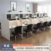 Escritorio de Estudio para Sala de Autoestudio con Configuración de Cortina Inmersiva, Escritorio Cerrado para Preparación de Exámenes, Mesa Partitionada Compartida para Entrenamiento de Computación Estudiantil