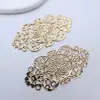 Accesorios para Joyería DIY Estilo Antiguo Corona de Novia para el Cabello Pasador Material Cobre Chapado en Oro Pieza de Flor de Nube Pieza de Base Larga