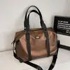Bolsa de Viagem com Filme à Prova d'Água para Viagem Curta Bolsa Tote Leve de Mão Bolsa de Bagagem Bolsa Casual para Natação Yoga Treinamento Fitness