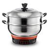 Atacado multicooker elétrico doméstico wok elétrico panela elétrica quente aço inoxidável vaporizador elétrico cabeça de panela grande cooker elétrico panela de cozimento lento elétrica