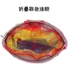 Bolsa de red para peces pequeña con cabeza de red competitiva plegable antienganche, cabeza de red de acero inoxidable con anillo de red
