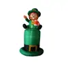 Modelo de Aire Personalizado Transfronterizo de Pascua Dinosaurio Sosteniendo Huevo Pollito Navegando Conejo Empujando Huevo Mono con Sombrero Verde Modelo Inflable