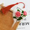 Dez Marcadores de Livro de Flores Estilo Chinês com Veias de Folha de Bodhi, Presentes Criativos para Estudantes, Presentes de Estilo Antigo para Estudantes