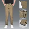Venta Directa de Fábrica Pantalones Casuales de Negocios Rectos de Moda para Hombre Sin Planchar Alta Elasticidad Anti-Arrugas Cintura Alta Versátiles Pantalones Dropshipping