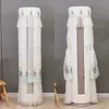Modelo nuevo, no es necesario quitar la cubierta del aire acondicionado al encenderlo, funda de tela decorativa universal cilíndrica vertical para polvo de aire acondicionado