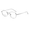 Montura de gafas de titanio puro con números y altura lateral ancha, gafas de patada, gafas planas de titanio, caja pequeña, montura de gafas para miopía de moda