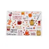 Cross-border waterproof and oil-proof cartoon European and American PP plastic table mat 3D three-dimensional change three-dimensional change map coaster printing