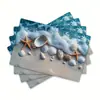 Manteles Individuales de Verano Transfronterizos, Manteles para Fiesta de Vacaciones con Temática Oceánica, Decoración para Fotografía de Restaurante, Montaje de Escena, Posavasos