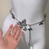 Cadena de Cintura de Mariposa de Metal Vintage para Mujer Diseño de Nicho Collar de Alta Gama Cadena Corporal Multifuncional Accesorios Explosivos