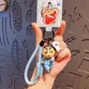 Chaveiro Original Desenho Animado Shin-Chan Série Kung Fu Pingente de Bolsa Fofo Chaveiro de Carro Presente Venda por Atacado