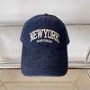 Corea del Sur NUEVA YORK Letra Bordada Gorra Combinable Cuatro Estaciones Sombrilla Deportes Pareja Gorra de Béisbol Estudiante