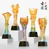 Nuevo Trofeo de Vidrio Antiguo Personalizado Competencia Reunión Anual de la Empresa Trofeo de Ventas Empresa Empresarial Empleados Destacados