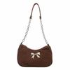 Estilo coreano Fresh Style Sweet Bow Bolsa 2024 Nova Bolsa de Mão Casual nas Axilas Bolsa de Corrente Crossbody Feminina