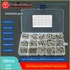 520 PCs M3 M4 M5 aço inoxidável 304 cabeça redonda hexágono parafuso de cabeça sextavada com conjunto de combinação de porca