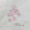 Broca de unha K9 através do fundo generoso joia de unha de açúcar diamante diamante brilho retangular gelo através cristal açúcar broca decoração de unha