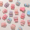 Estilo Japonés Dibujo Animado Curativo Lindo Resina Terciopelo Conejo Funda para Teléfono Accesorio para el Cabello Broche Calzado Bolsa Accesorios Piezas