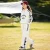 Moda para Niñas Conjunto de Ropa de Otoño Nuevo Conjunto Deportivo Elegante para Niños Conjunto de Dos Piezas Ropa Casual para Estudiantes de Secundaria